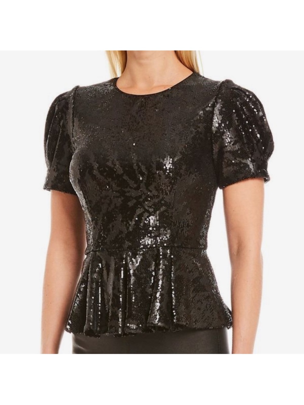 Antonio Melani NWT Size 4 Ozan Black Sequin Top